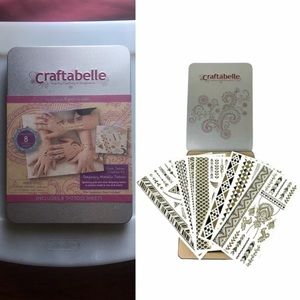 CRAFTABELLE Metallic Tattoos Creation Kit NIB 8+